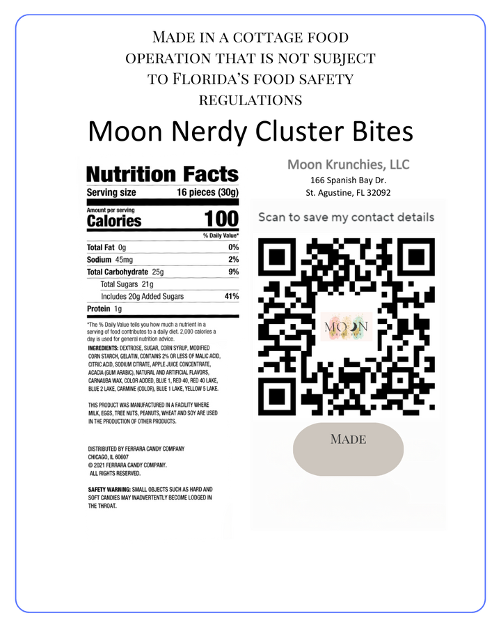 Moon Nerdy Cluster Bites