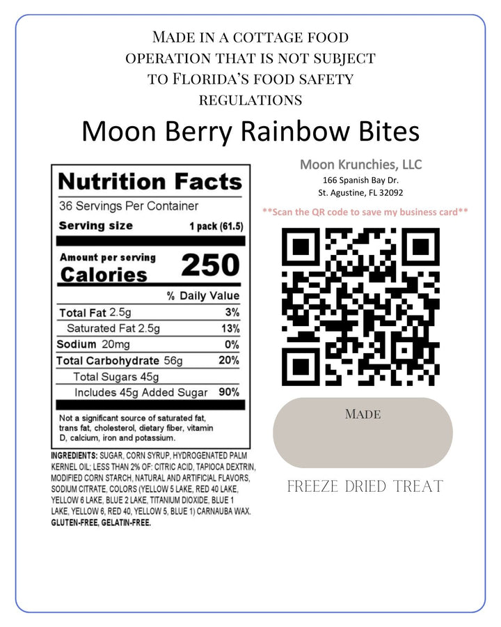 Moon Berry Rainbow Bites