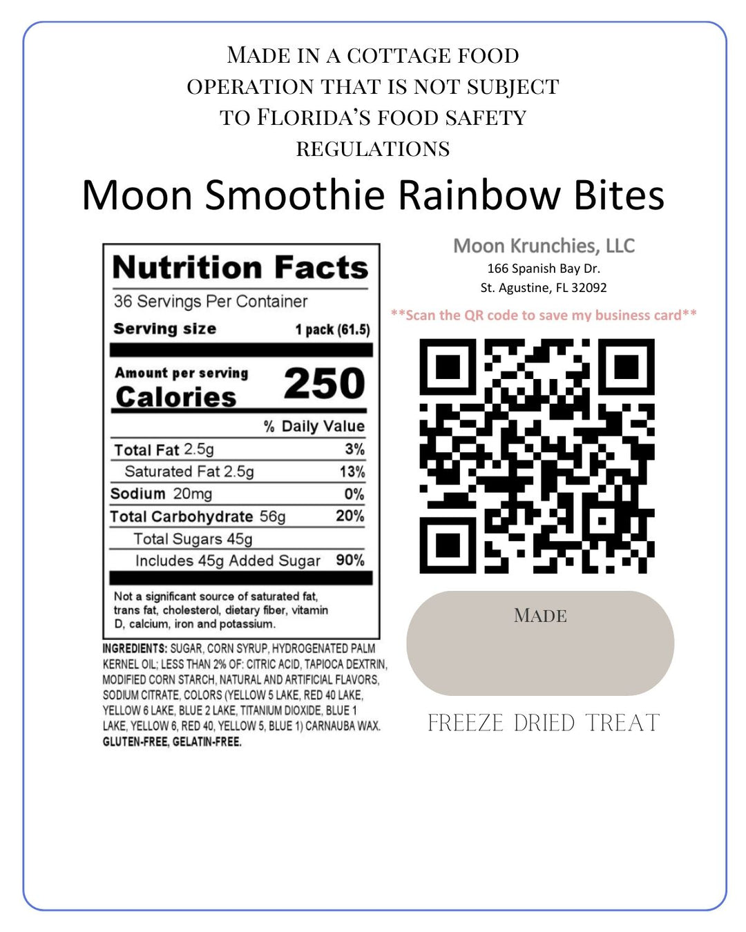 Moon Smoothie Rainbow Bites