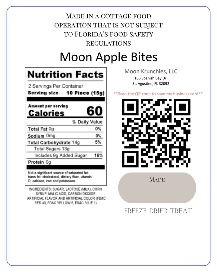 Moon Green Apple Bites