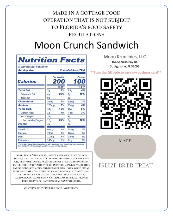 Moon Crunch Sandwich